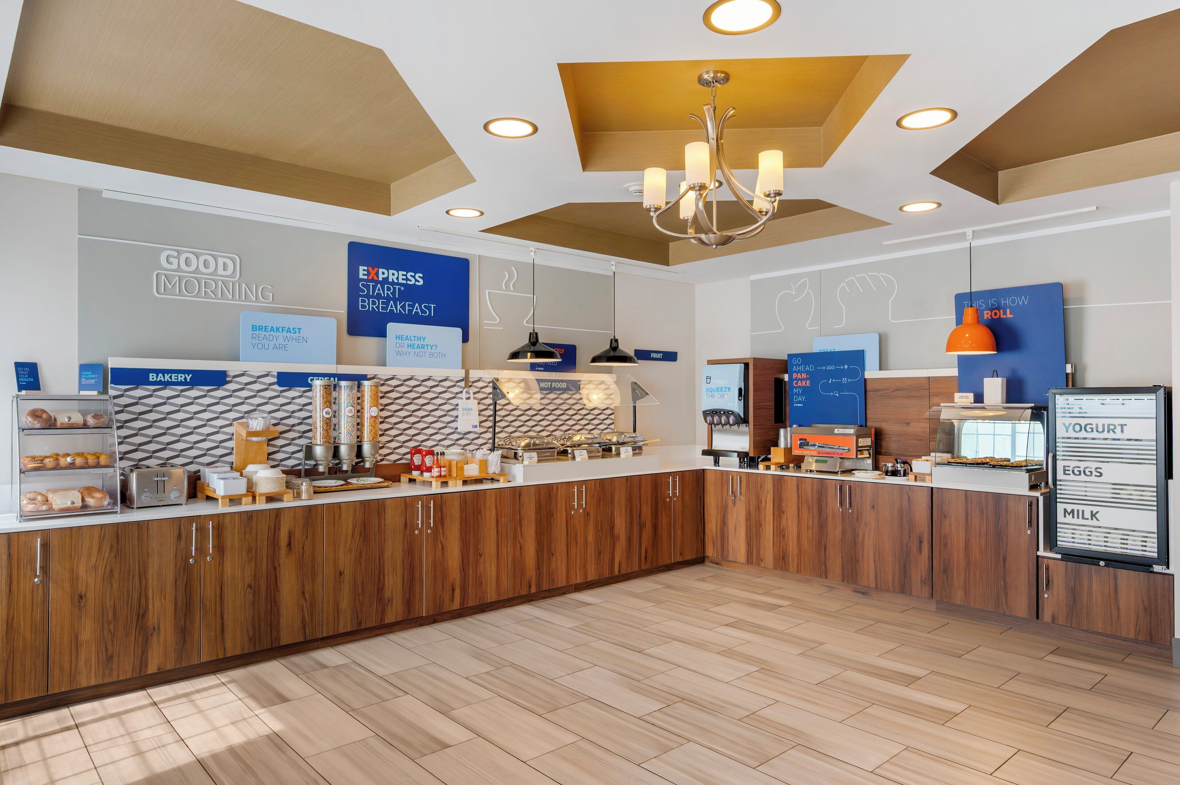 Free buffet breakfast