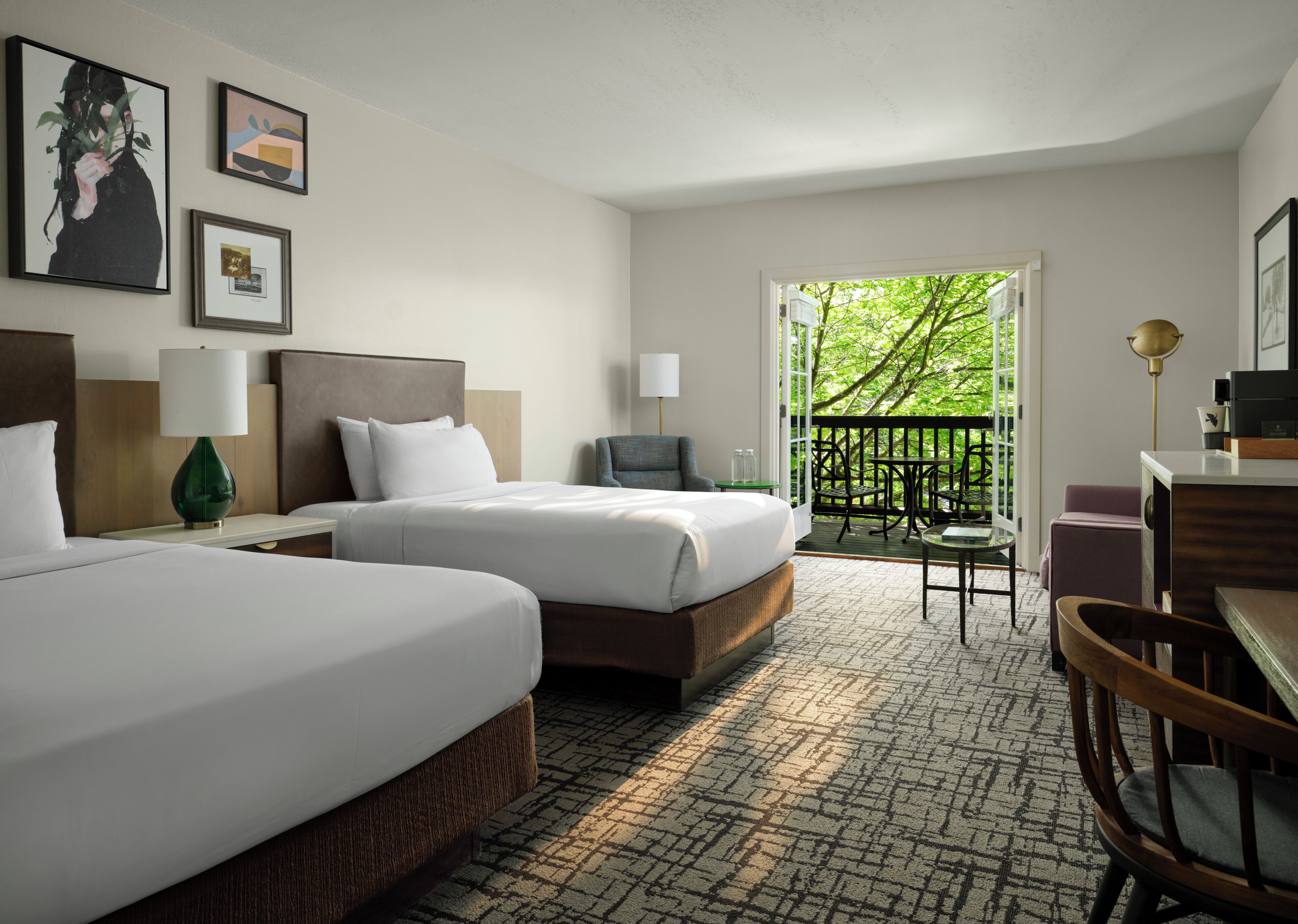 Room, 2 Double Beds | Premium bedding, down comforters, pillowtop beds, desk