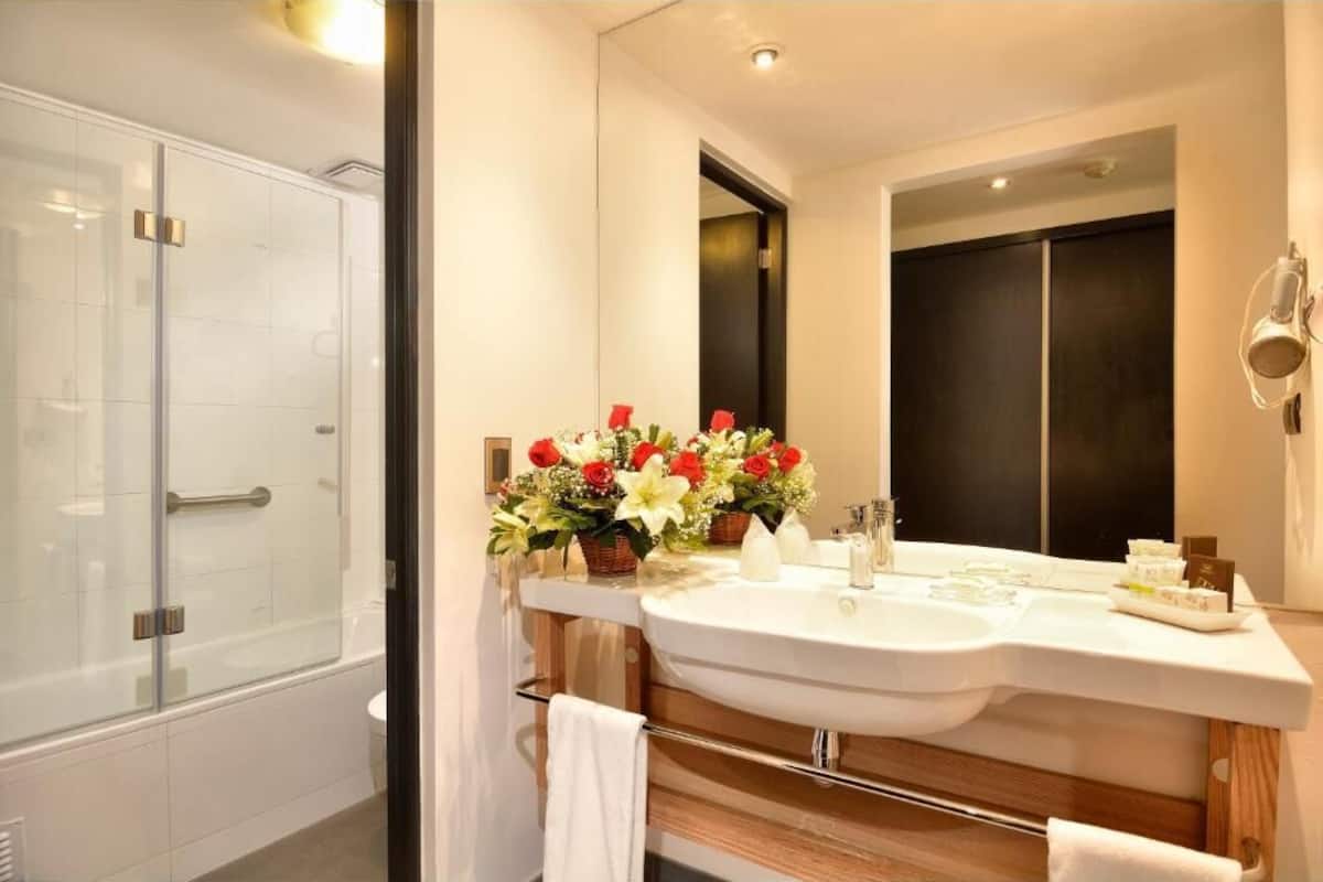 Bathroom | Free toiletries, hair dryer, towels