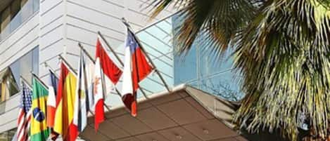 Overnatningsstedets indgangsparti