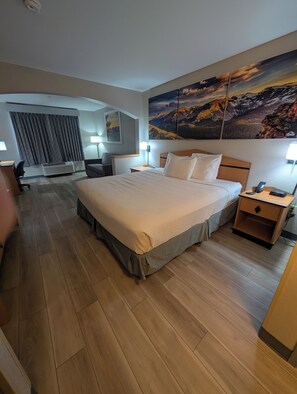 Blackout drapes, iron/ironing board, free cribs/infant beds, free WiFi
