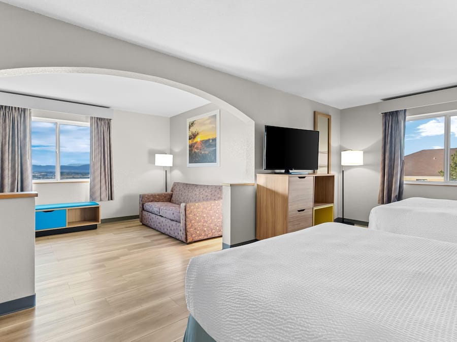 Studio suite, 2 queensize bedden, niet-roken | Verduisterende gordijnen, een strijkplank/strijkijzer, gratis babybedden