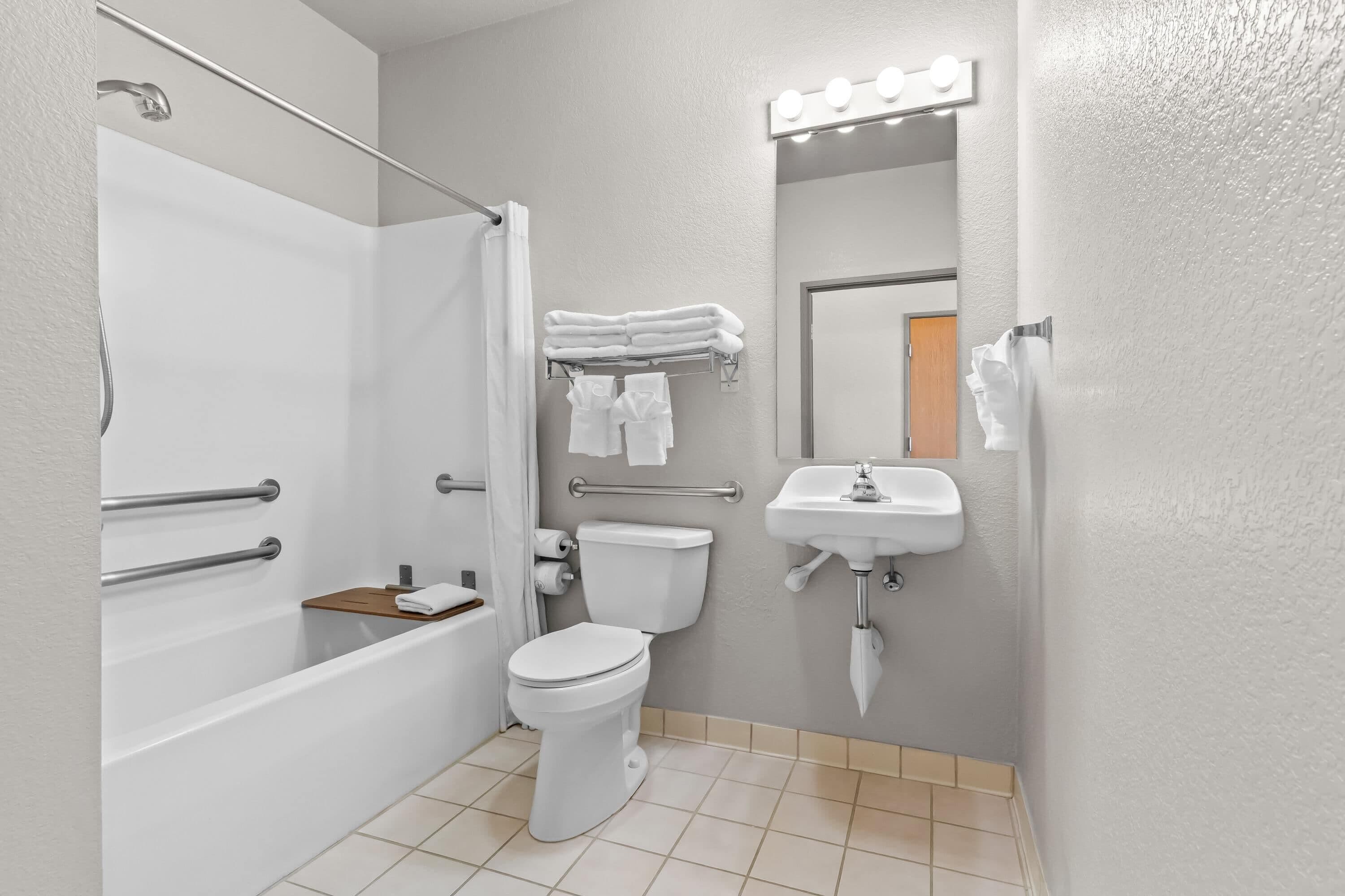 Room, 1 King Bed, Accessible, Non Smoking | Accessible bathroom