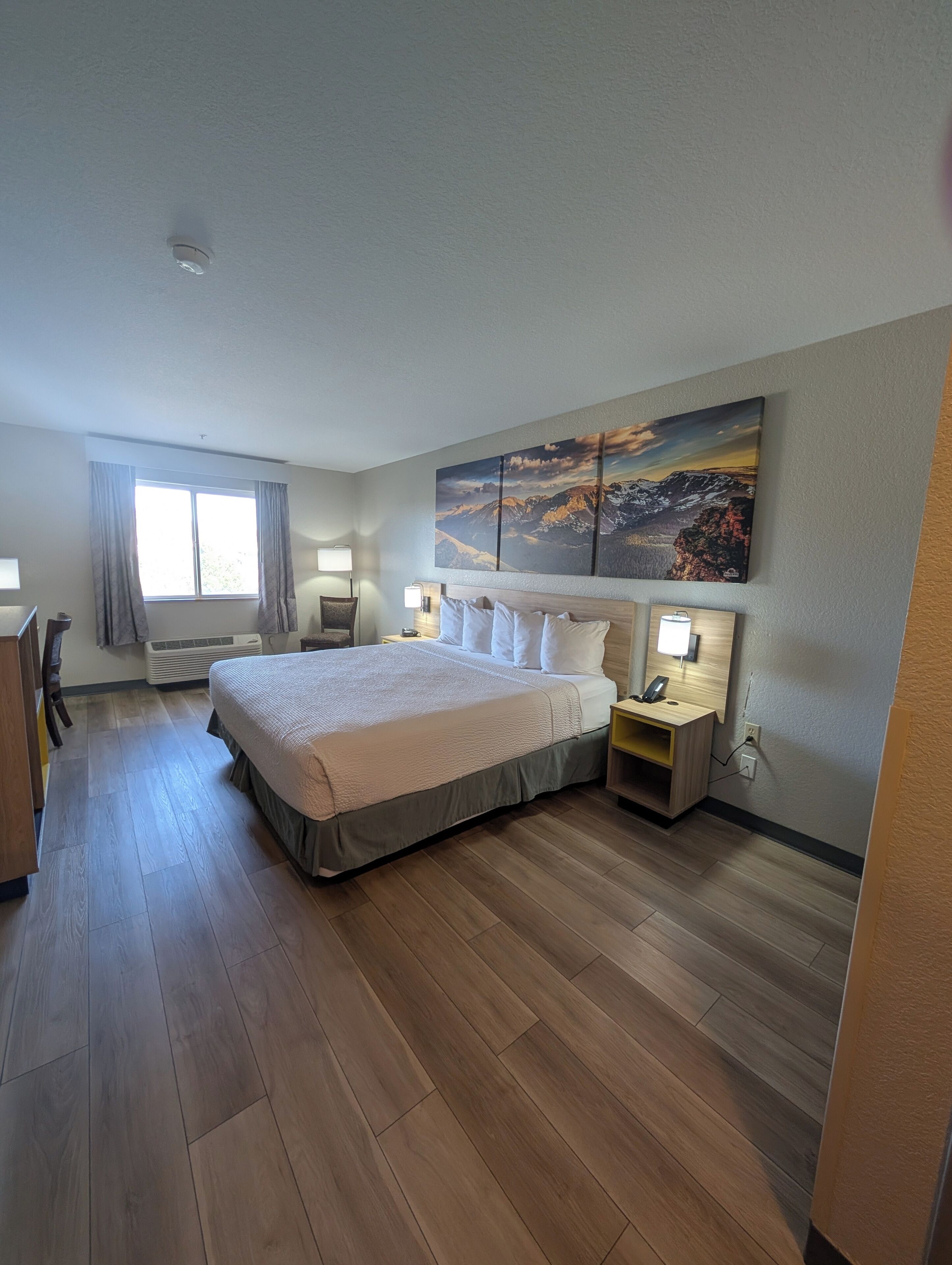 标准房, 1 张特大床 | 遮光窗帘、熨斗/熨衣板、免费婴儿床、免费 WiFi