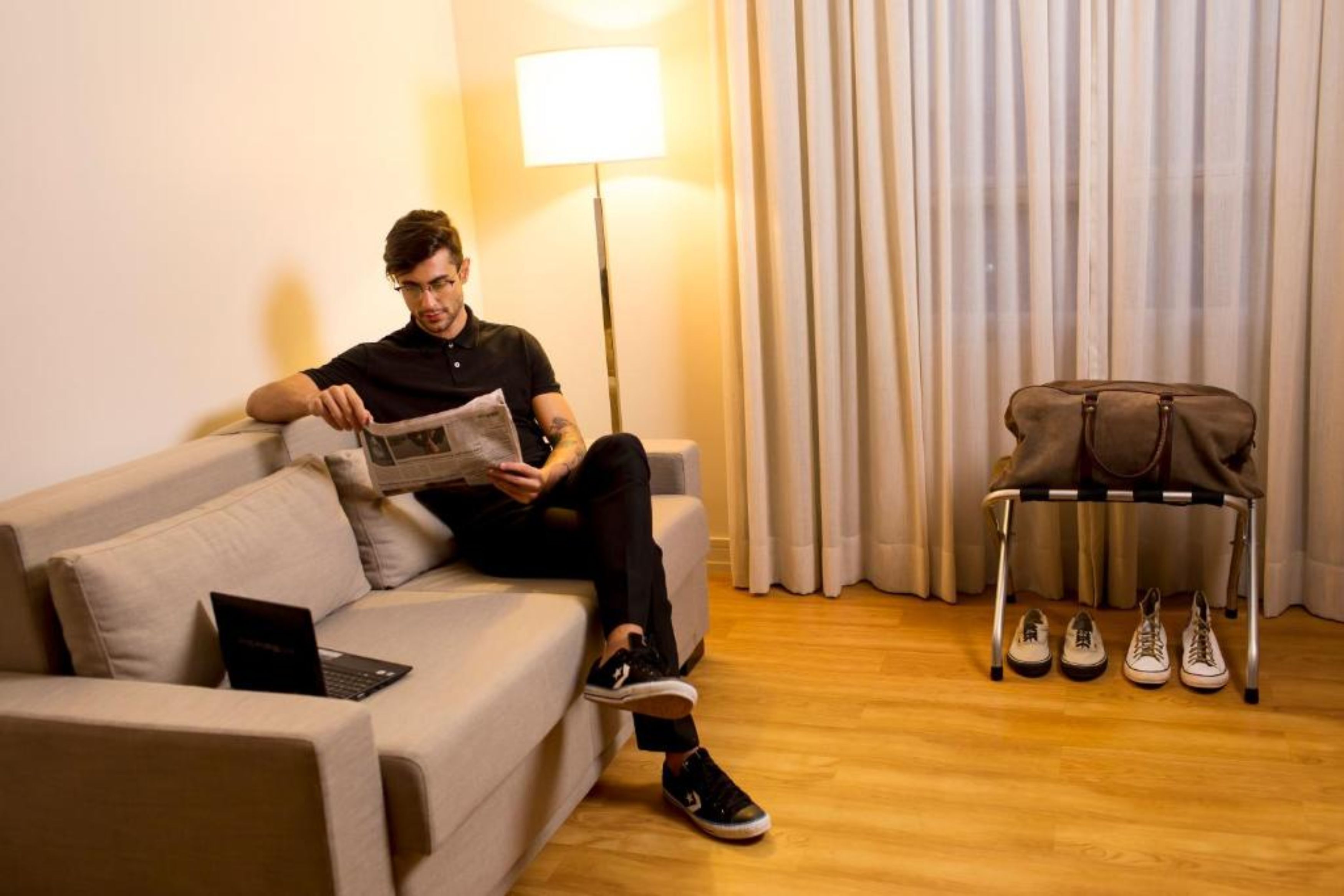 family room, 1 double bed | minibar, in-room safe, desk, laptop workspace