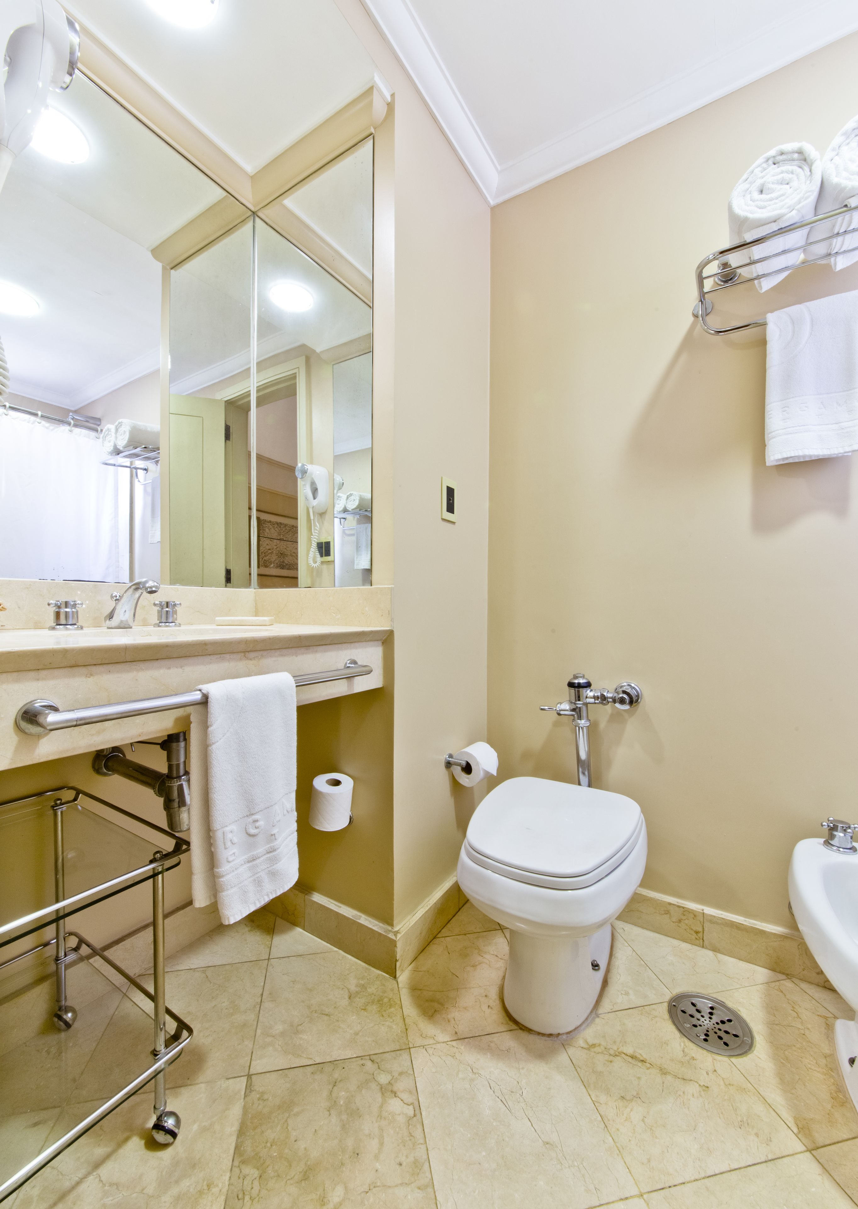 shower, eco-friendly toiletries, hair dryer, bathrobes