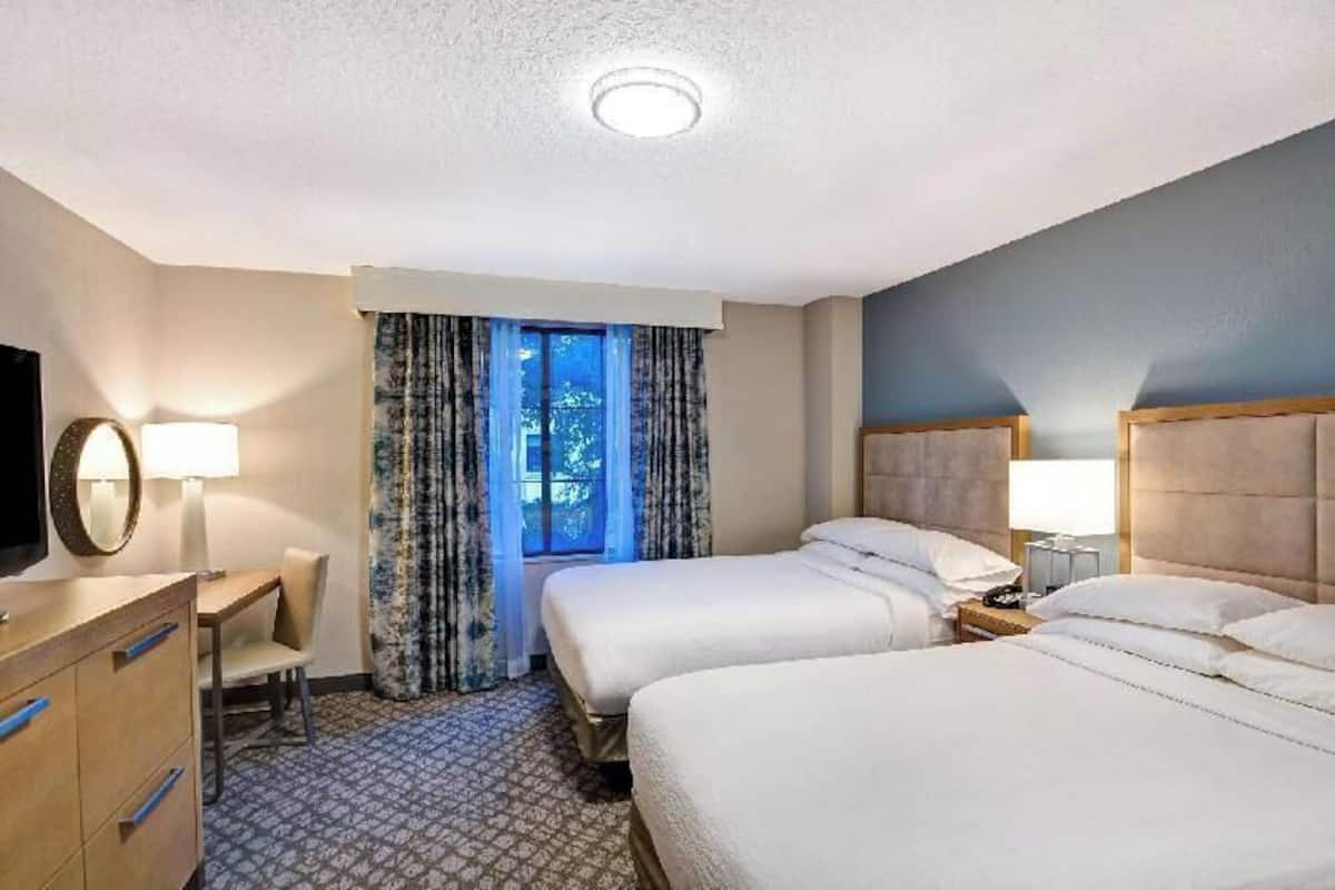 In-room safe, desk, blackout curtains, iron/ironing board