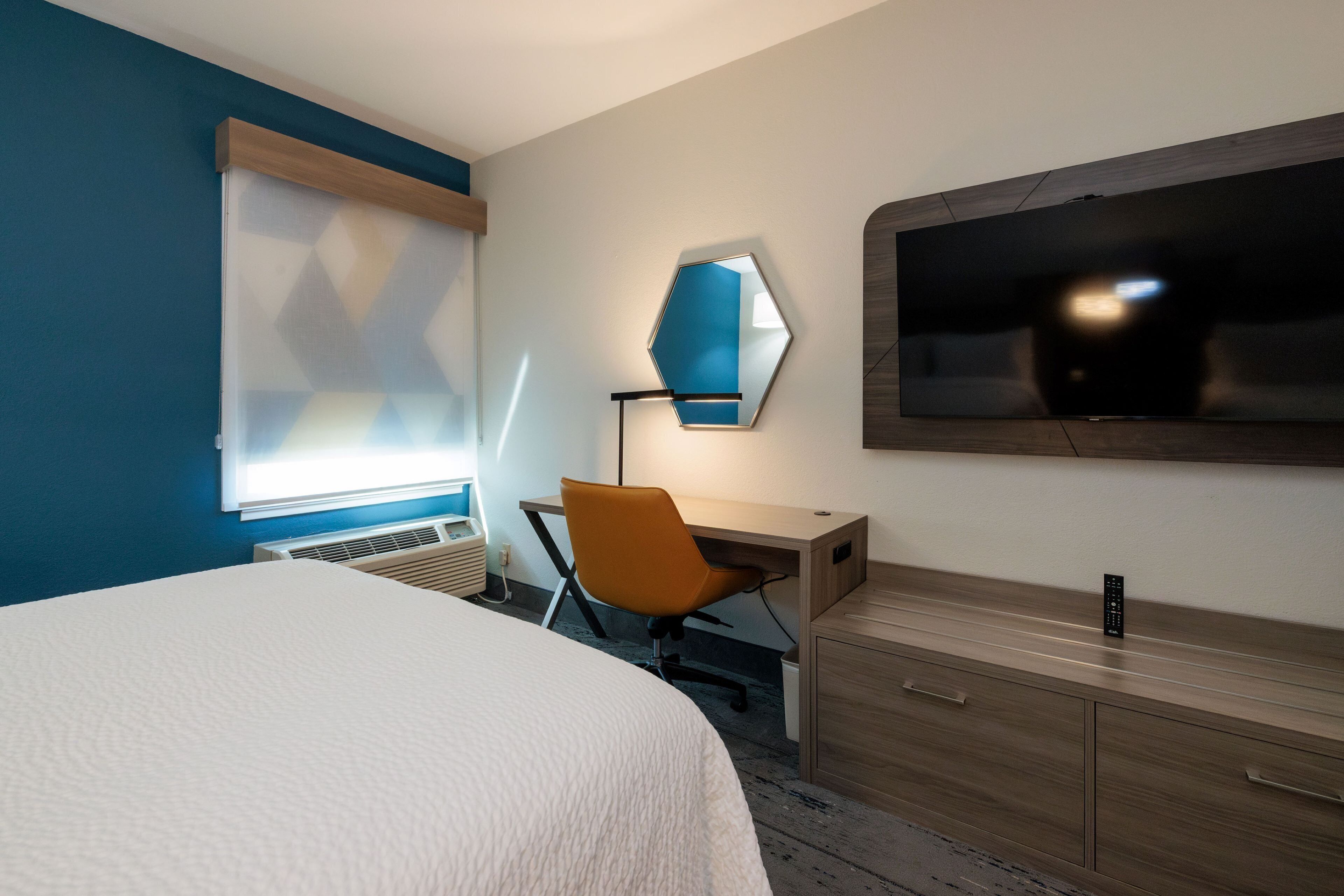 In-room safe, desk, blackout curtains, soundproofing