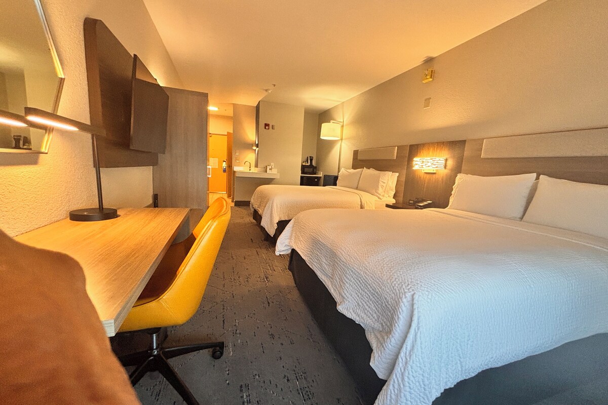 Studio Suite, 2 Queen Beds, Accessible (Communications) | In-room safe, desk, blackout drapes, soundproofing