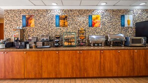 Free daily buffet breakfast