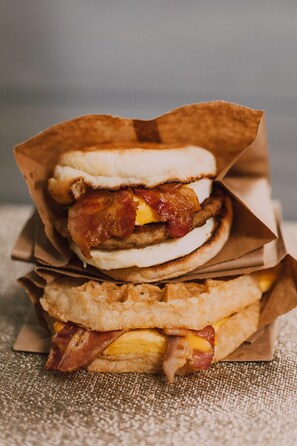 Free daily buffet breakfast