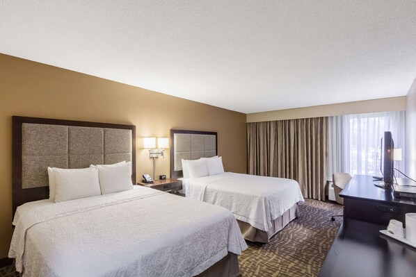 1 bedroom, premium bedding, blackout drapes, iron/ironing board