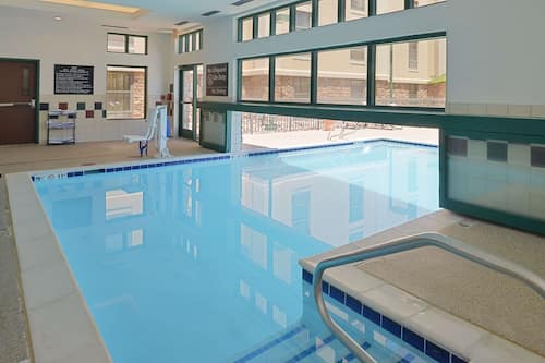 Indoor pool, outdoor pool, open 8:00 AM to 10:00 PM, sun loungers