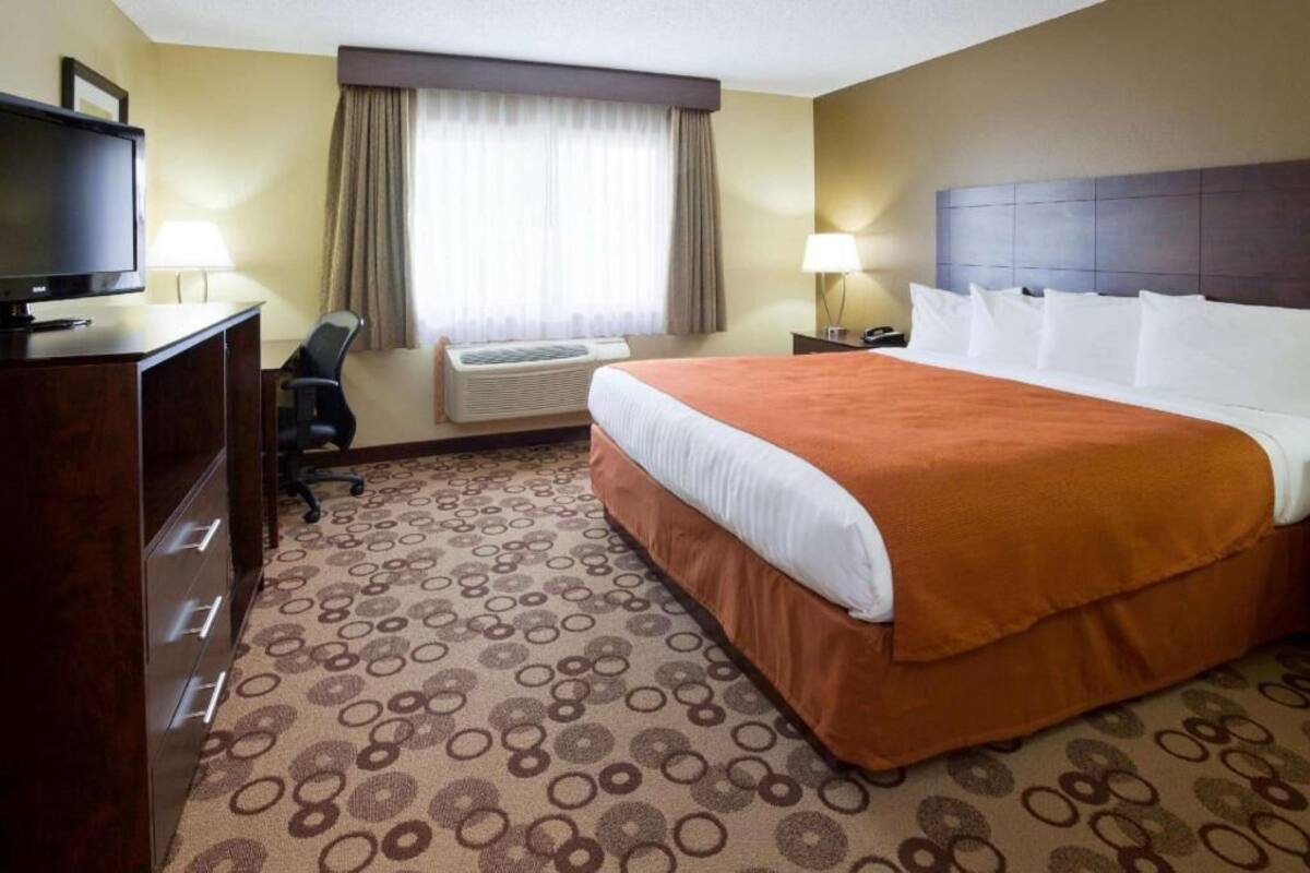 In-room safe, desk, iron/ironing board, free cribs/infant beds