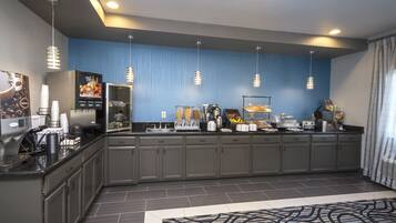 Free daily buffet breakfast