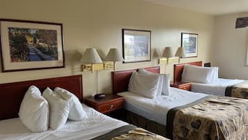 Deluxe Triple Room, Multiple Beds, Non Smoking | Premium bedding, desk, blackout drapes, iron/ironing board