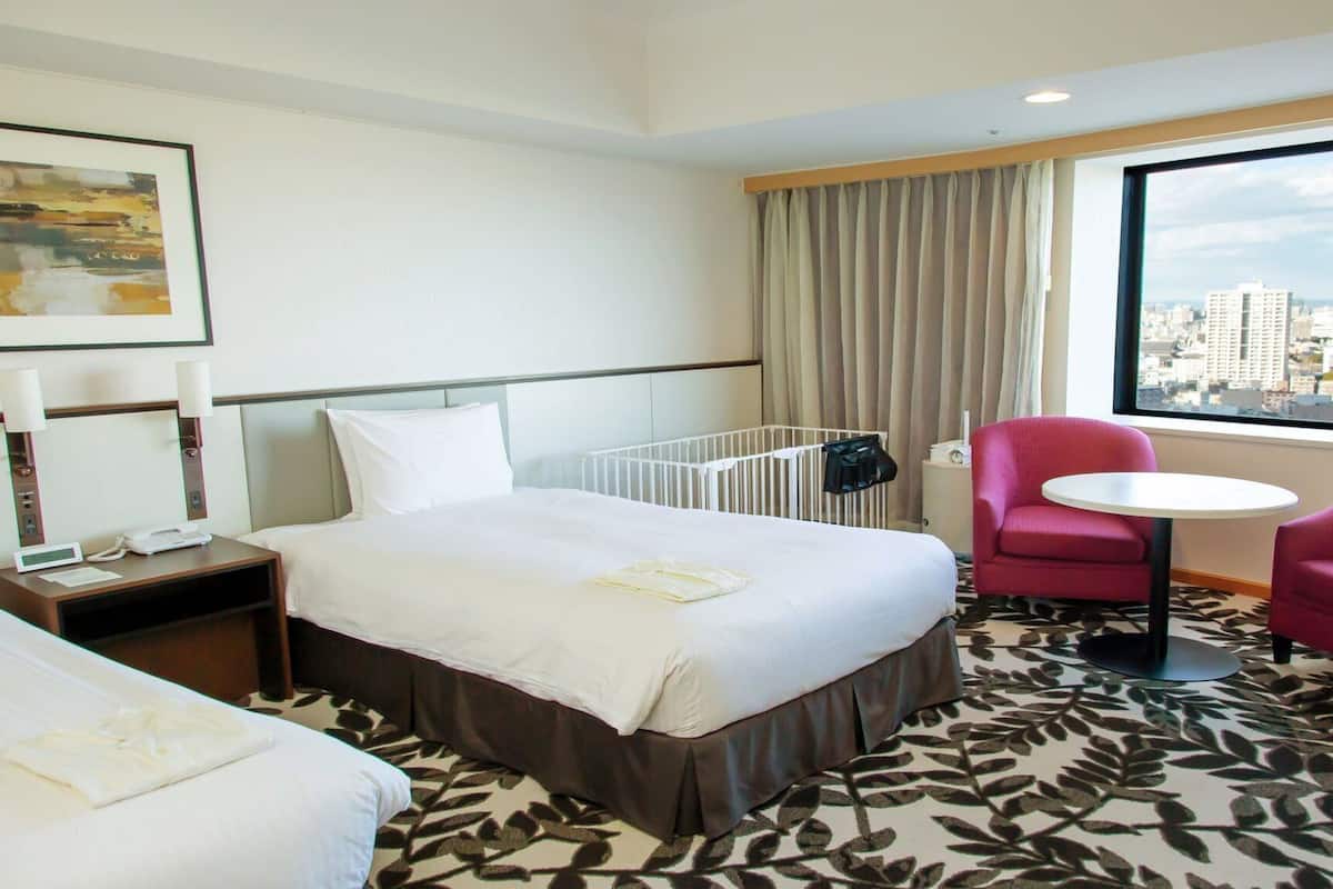 Premium Room, 2 Twin Beds, City View (Dog Friendly) | 1 bedroom, down comforters, minibar, in-room safe
