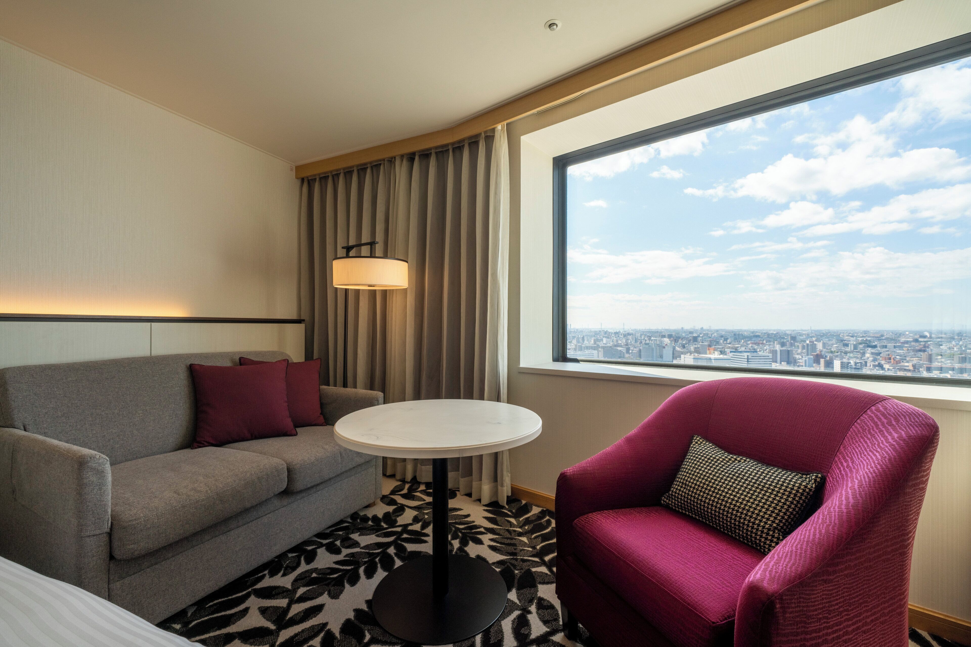 Down duvets, minibar, in-room safe, desk