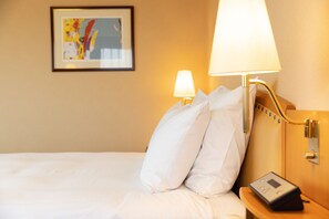 Down comforters, minibar, in-room safe, desk