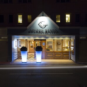 Front of property – evening/night