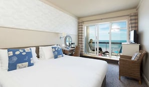 Standaard kamer, balkon, uitzicht op zee | Een kluis op de kamer, een strijkplank/strijkijzer, gratis wifi