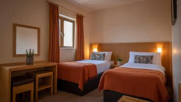 Premium bedding, individually decorated, individually furnished, desk