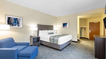 Rom – standard, 1 kingsize-seng, ikke-røyk | Senger med overmadrass, safe på rommet og skrivebord