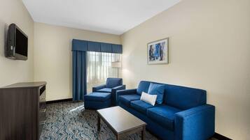 Bantalan ekstra lembut, brankas, dan meja kerja