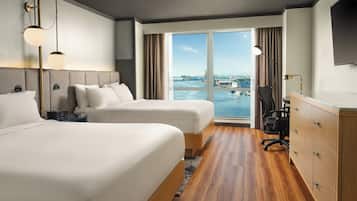 Premium bedding, pillowtop beds, in-room safe, desk