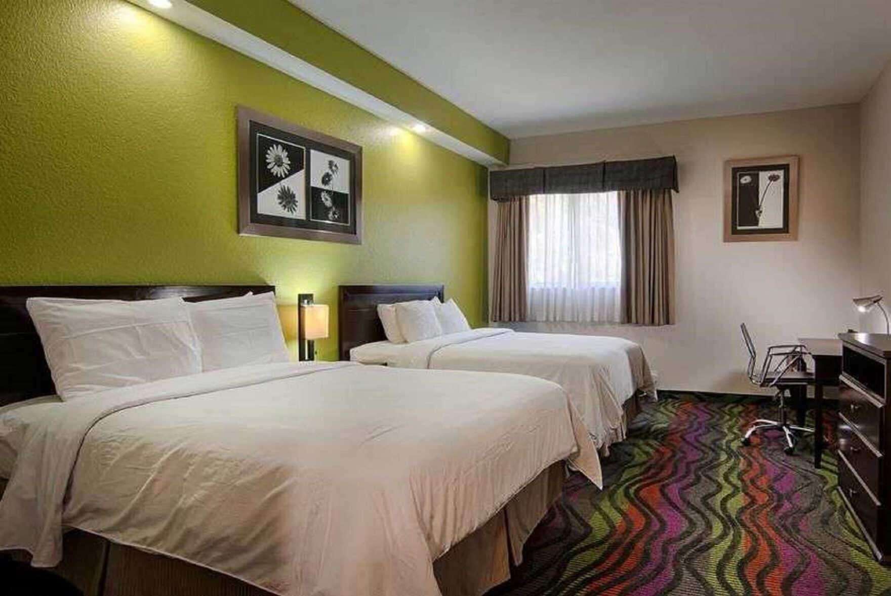 Desk, blackout drapes, iron/ironing board, free WiFi