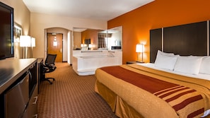 Suite, 1 King Bed, Non Smoking, Jetted Tub (with Sofabed) | In-room safe, desk, laptop workspace, blackout drapes