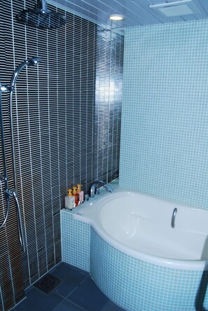 Regadera, amenidades de baño gratuitas, secadora de cabello, pantuflas 