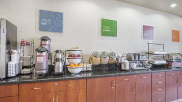 Free daily buffet breakfast