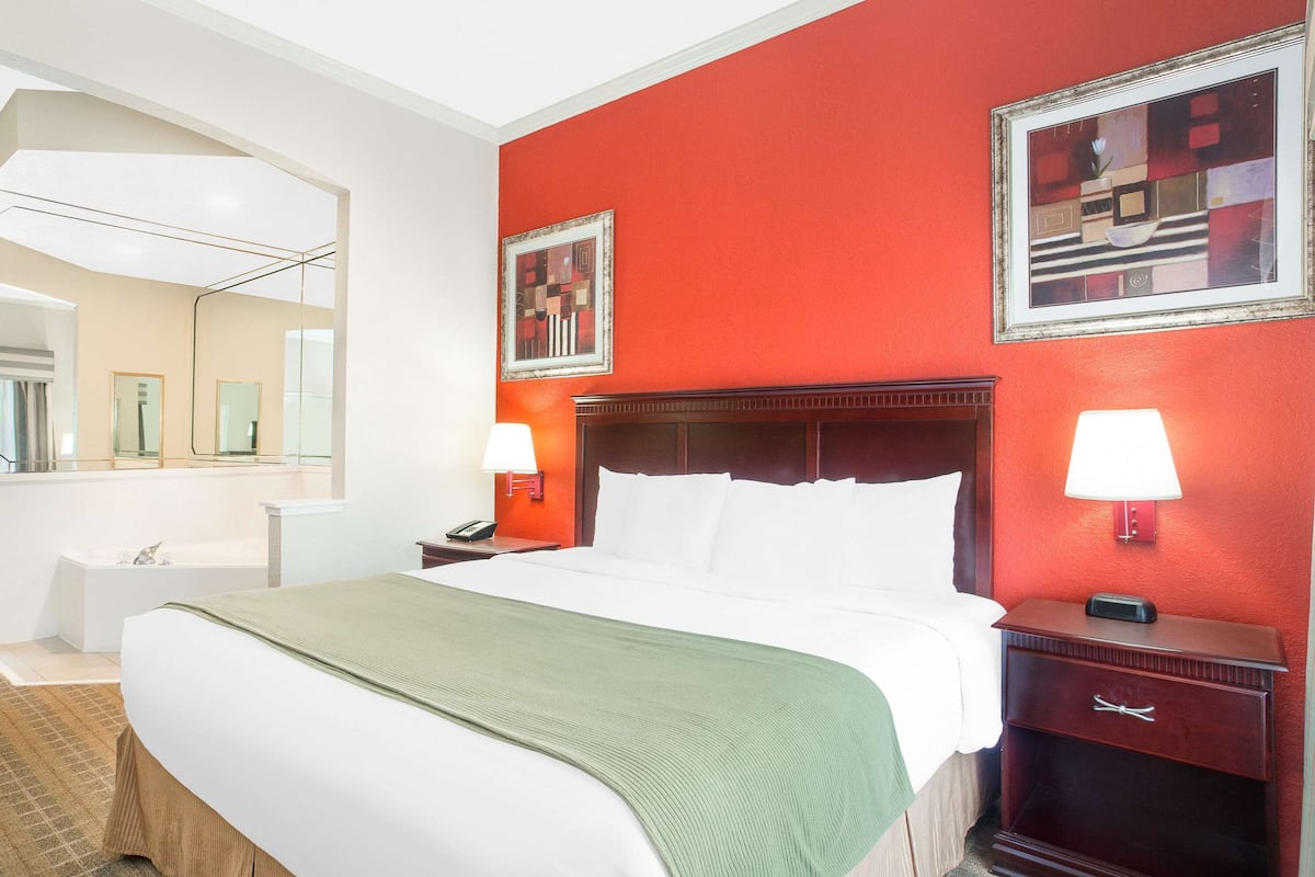 Deluxe Studio Suite, 1 King Bed, Non Smoking | Desk, iron/ironing board, free cribs/infant beds, rollaway beds