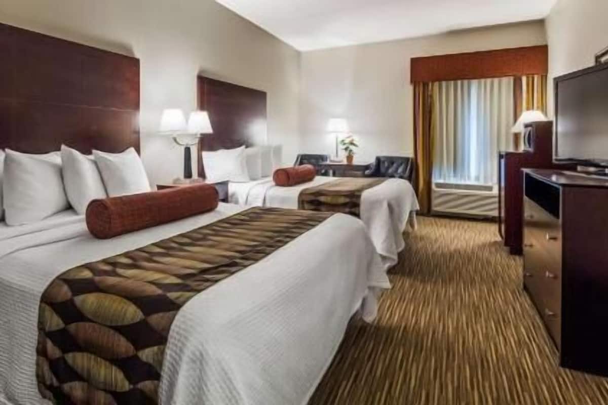 Ropa de cama hipoalergénica, camas con pillow-top y escritorio