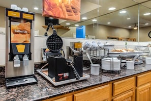 Free daily self-service breakfast