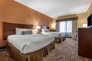 Standard Room, 2 Queen Beds, Non Smoking | Desk, laptop workspace, blackout drapes, iron/ironing board - Best Western Plus Chelsea Hotel (Monticello)