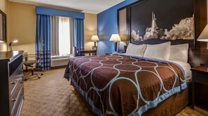 Desk, iron/ironing board, WiFi, bed sheets - SureStay Plus Hotel by Best Western Alvin (Alvin)