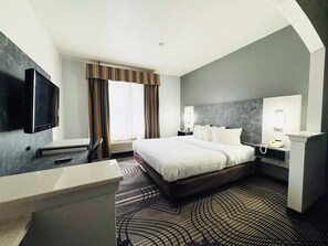 Desk, rollaway beds, bed sheets, wheelchair access