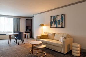 Suite, 1 King Bed with Sofa bed, Accessible, Non Smoking | Desk, iron/ironing board, cribs/infant beds, rollaway beds