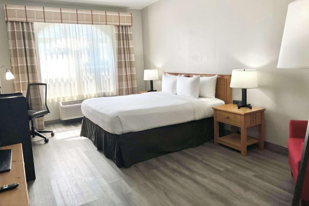 Room, 1 King Bed, Accessible, Non Smoking | 1 bedroom, premium bedding, down comforters, desk