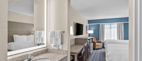 Standard Room, 2 Queen Beds, Non Smoking | Iron/ironing board, free cribs/infant beds, rollaway beds, free WiFi