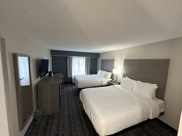 Standard Room, 2 Queen Beds, Non Smoking | Iron/ironing board, free cribs/infant beds, rollaway beds, free WiFi