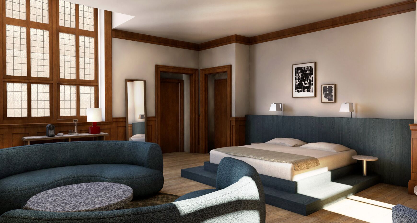 Suite | Literie de qualité supérieure, coffres-forts dans les chambres, bureau