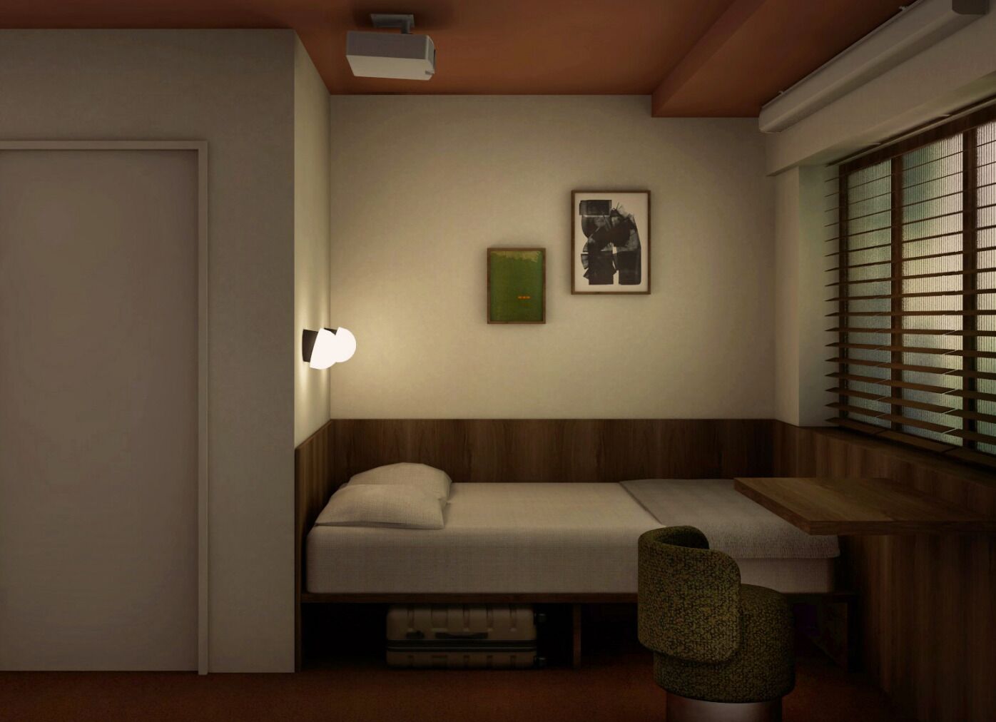 Pocket Room | 高級寢具、客房內保險箱、書桌、熨斗/熨衣板