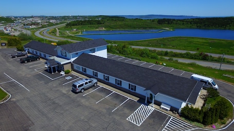 Aerial view. Econo Lodge & Suites Saint John