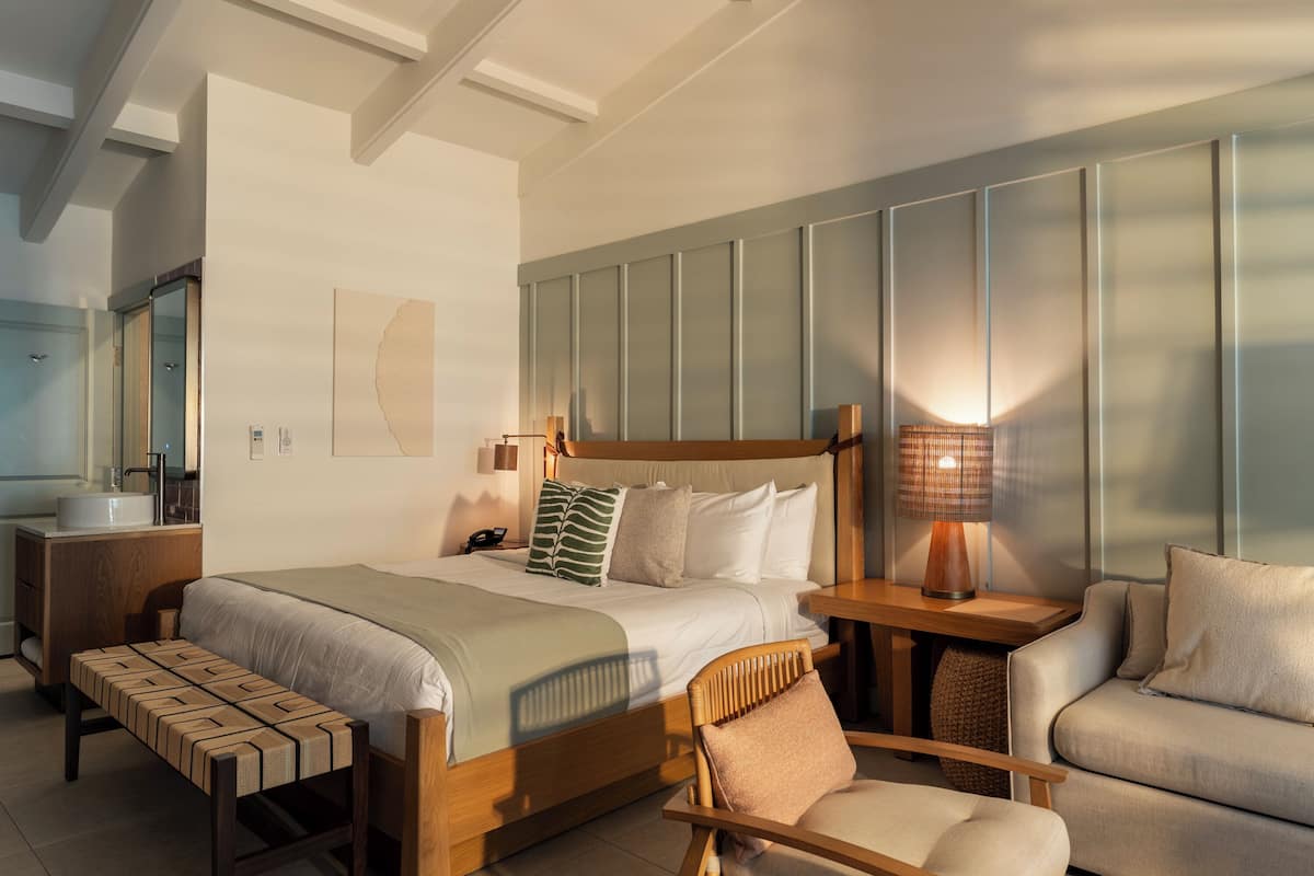1 habitación y ropa de cama de alta calidad