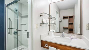 Free toiletries, hair dryer, towels