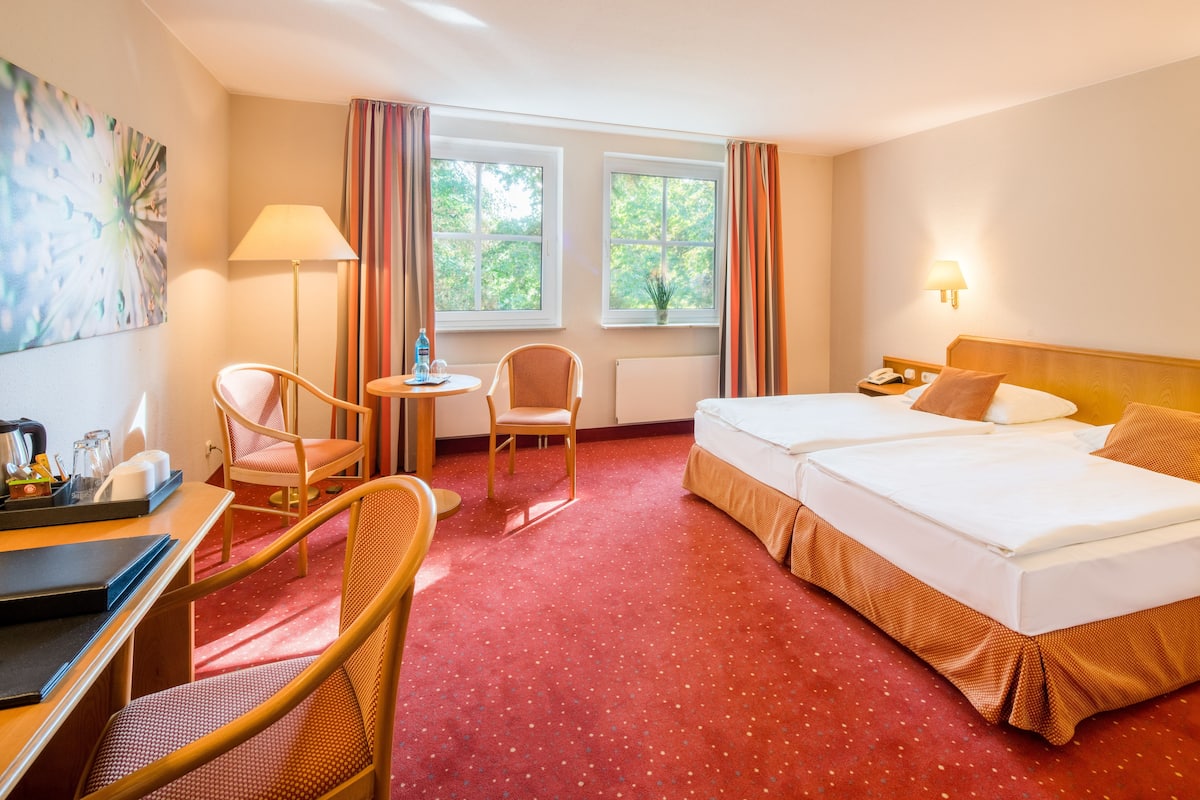 Comfort Double Room, Non Smoking | In-room safe, individually furnished, desk, laptop workspace
