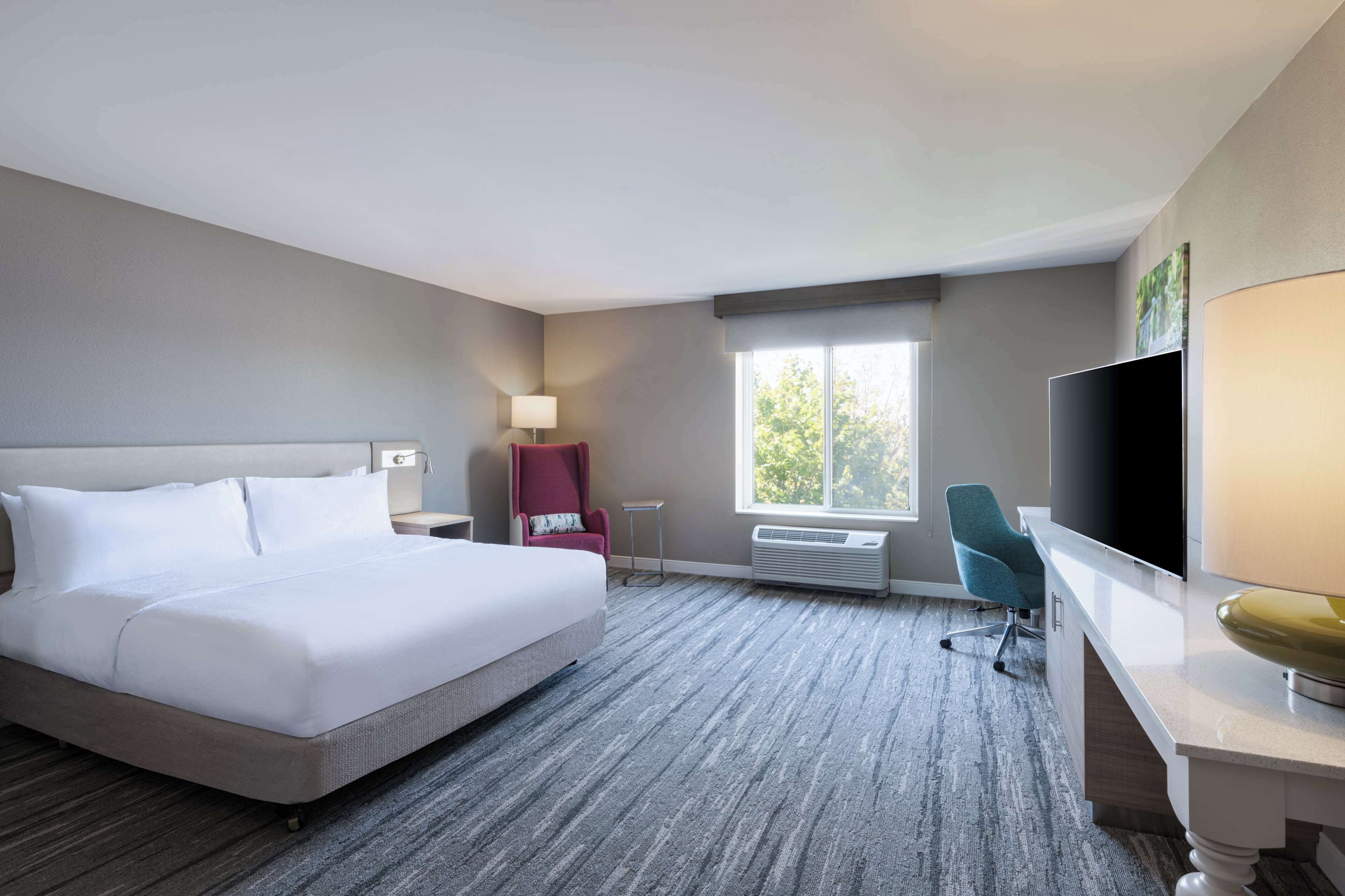 acceessible one king bed room | premium bedding, in-room safe, iron/ironing board, free cots/infant beds